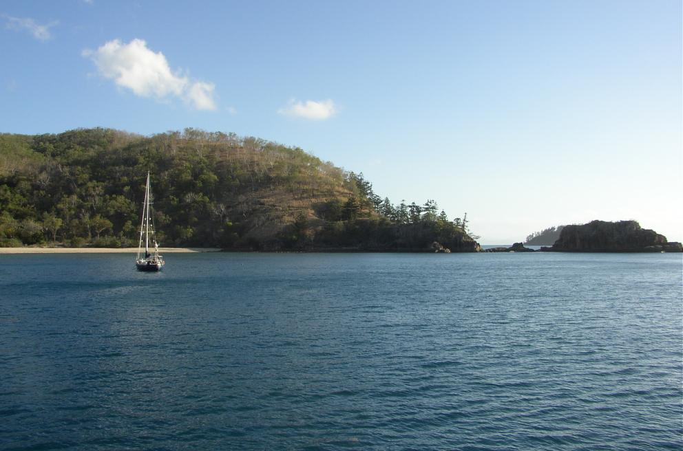 Water, Rocks and a Ship