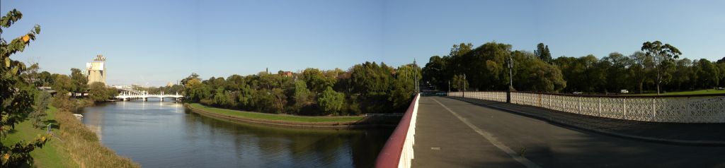 View with the city