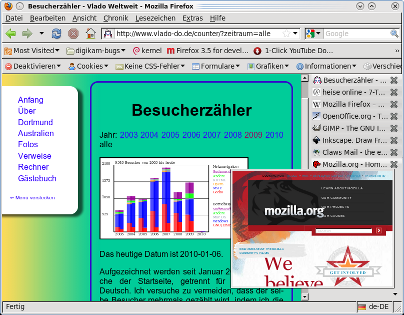 Firefox window (under KDE, Linux)