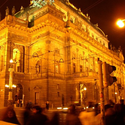 A Building at Night